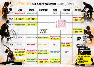 Planning de cours MAGIC FITNESS